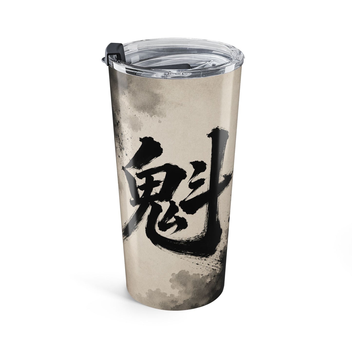 20oz Japanese Kanji Tumbler – Sumi-E Ink Splash Travel Mug