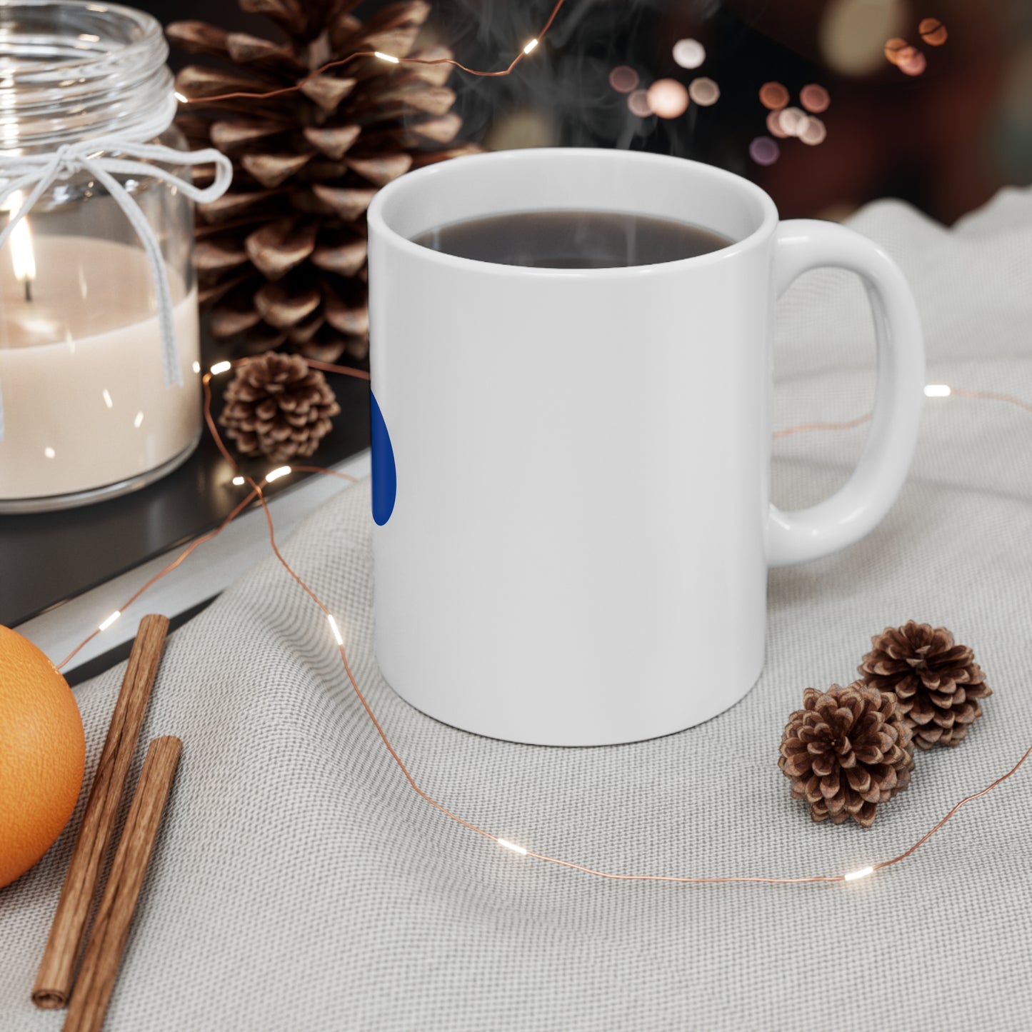 Blue Dot Mug | Minimalist Circle Design