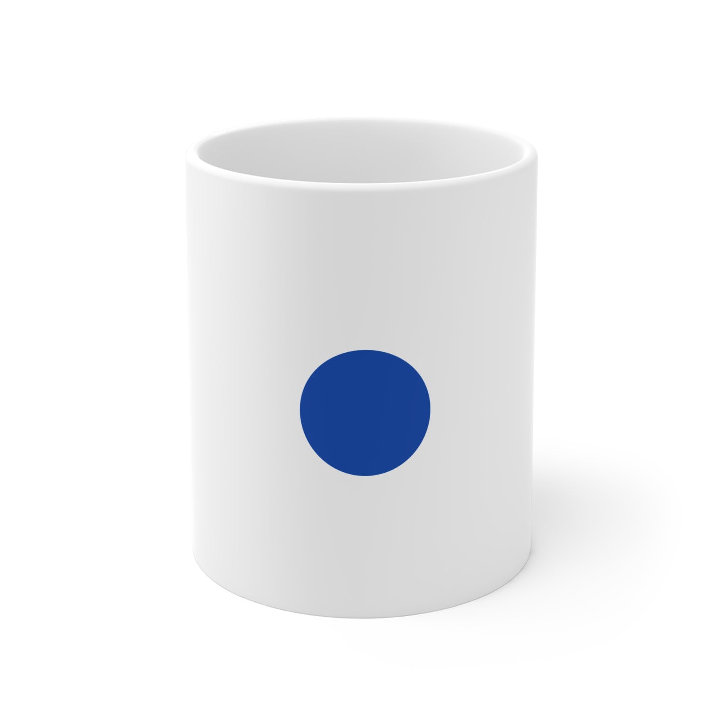 Blue Dot Mug | Minimalist Circle Design