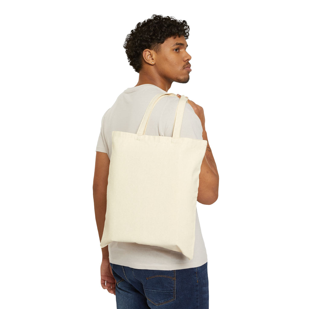 Canvas Tote Bag — Ink Brush Kanji Print (Vintage Sumi-E Style)