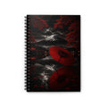 Japanese Umbrella & Mt. Fuji Spiral Notebook — Red Maple Night Journal (Ruled)