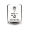 Less Is More Glass Mug | Minimalist Clear Coffee Cup