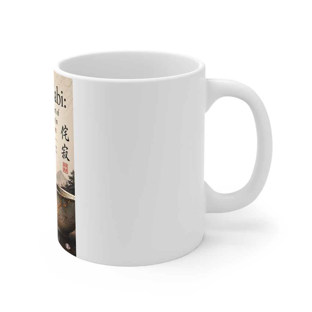 Wabi-Sabi Ceramic Mug - "Wabi-Sabi: The Japanese Art of Finding Beauty in Imperfection" 11oz