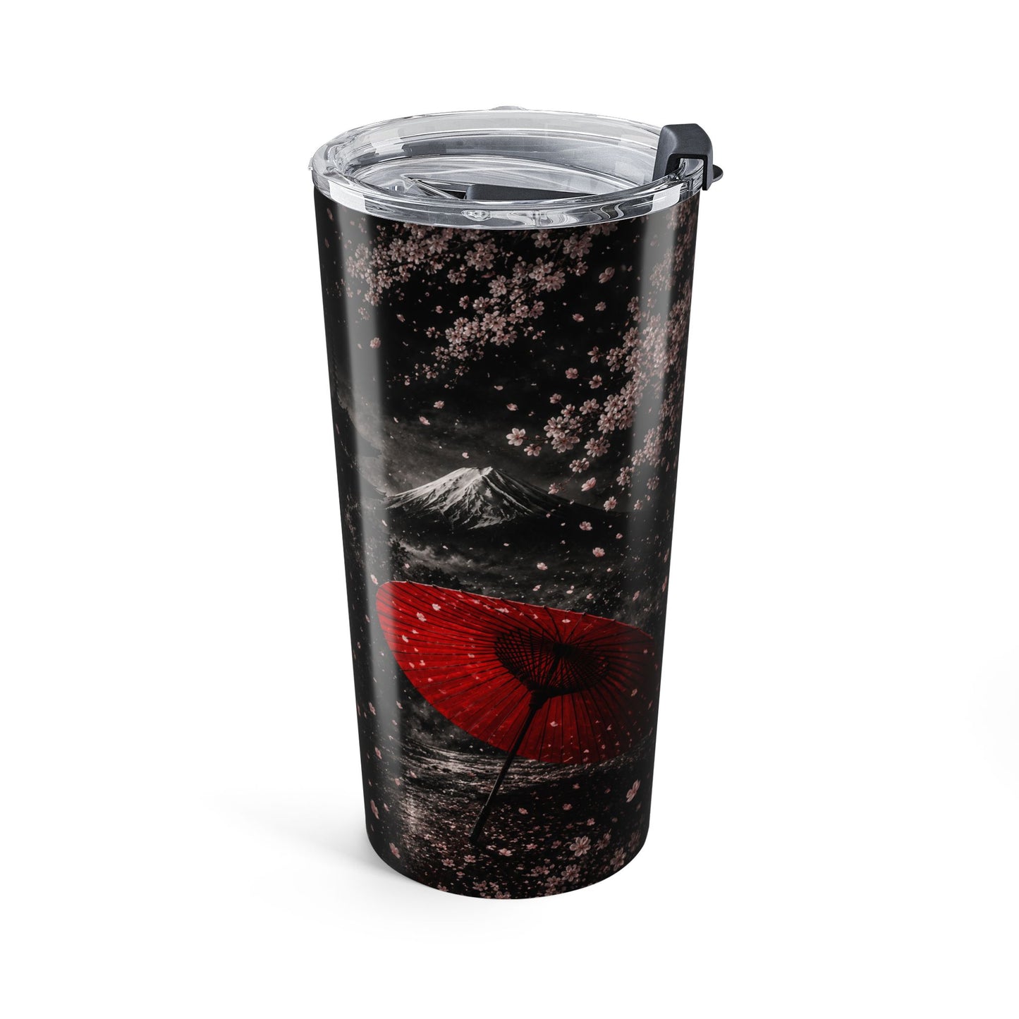 20oz Tumbler – Dark Galaxy with Red Moon Splash