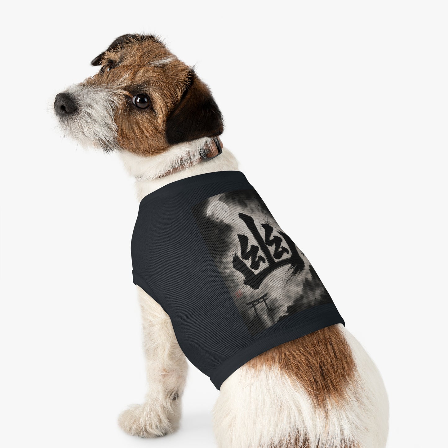 Japanese Kanji Moonlit Ghost Pet Tank Top