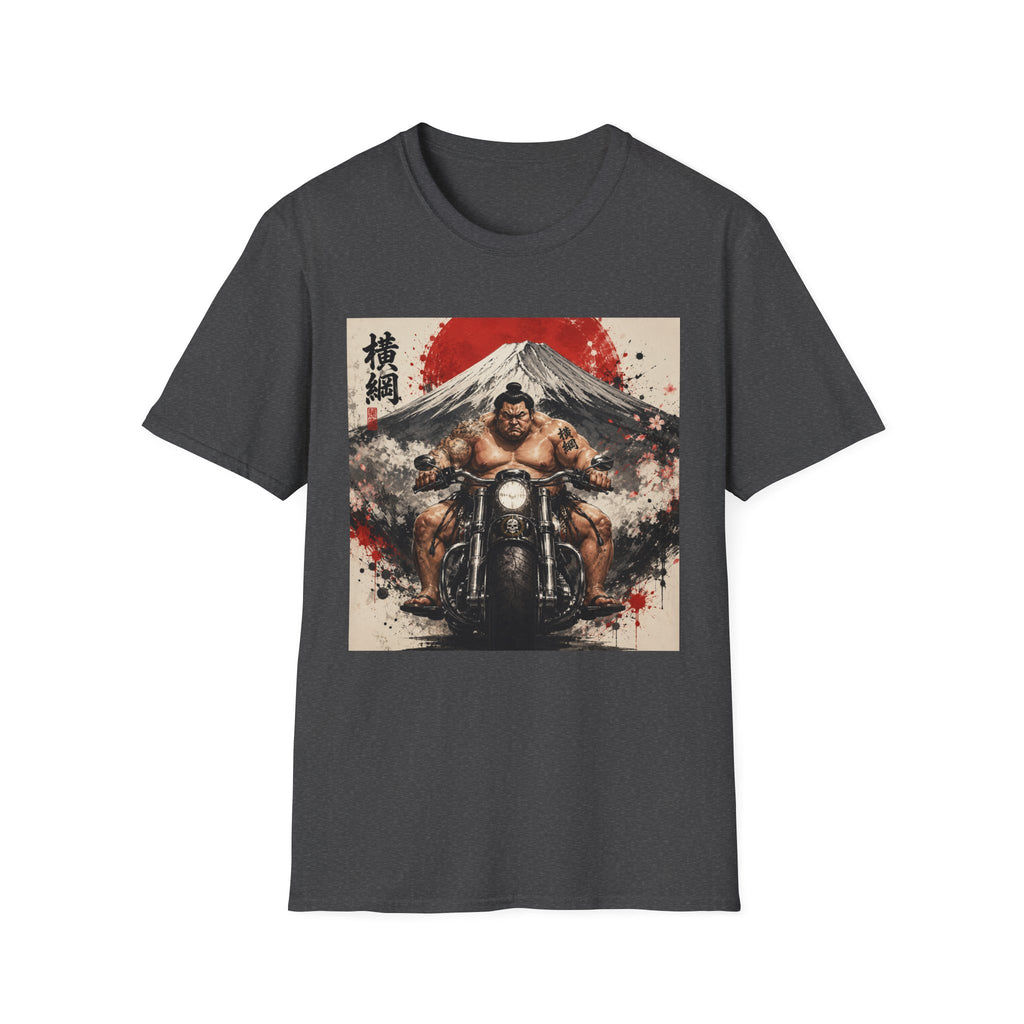Sumo Biker T-Shirt — Mount Fuji Japanese Ink Art Tee
