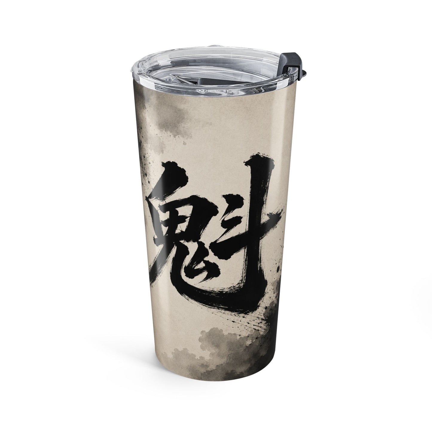 20oz Japanese Kanji Tumbler – Sumi-E Ink Splash Travel Mug