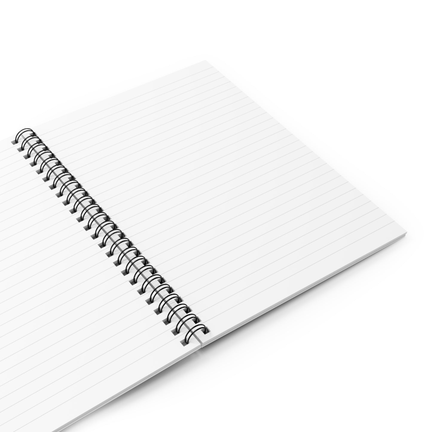 Calligraphy Moon Notebook — Asian Brush Kanji Spiral Journal (Ruled)