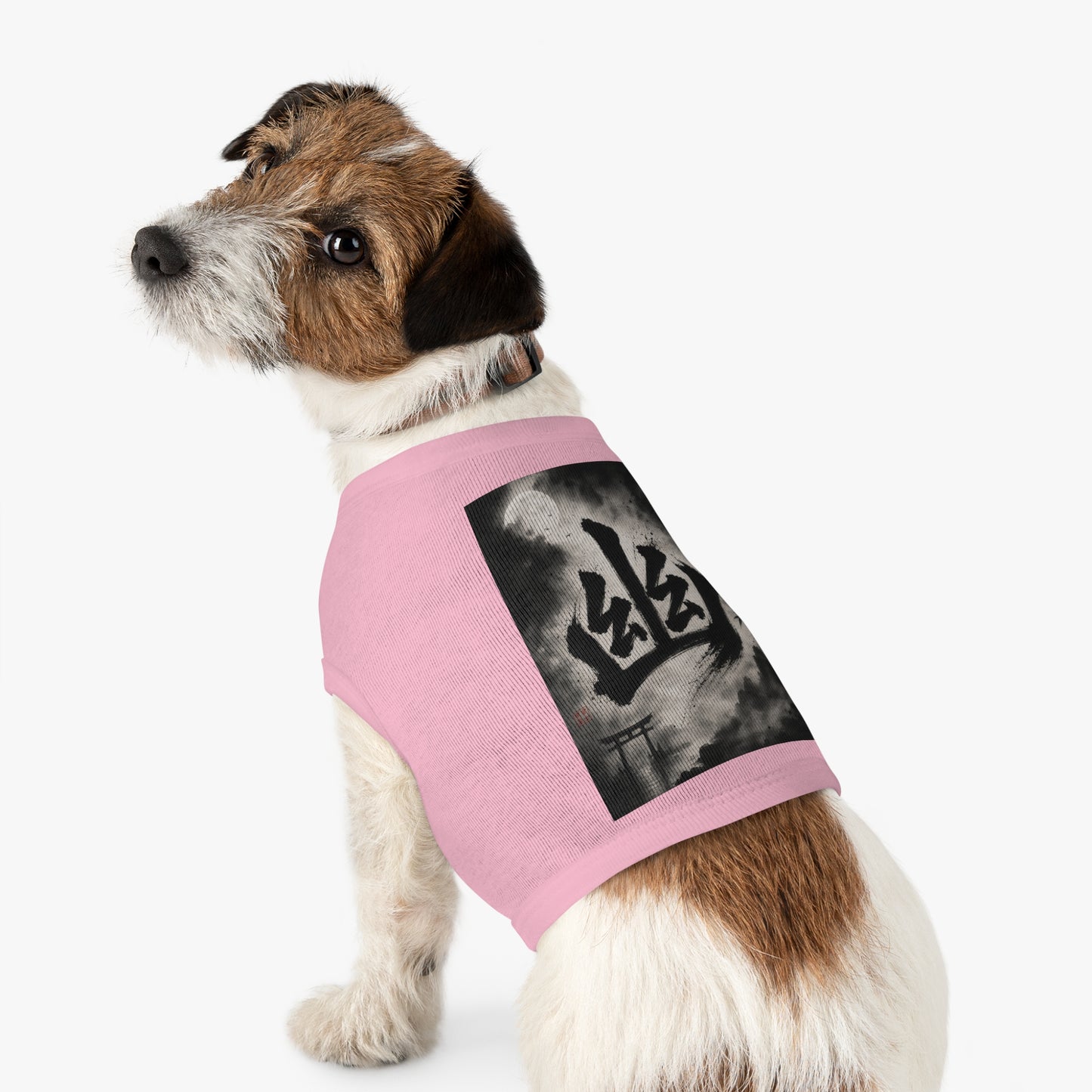 Japanese Kanji Moonlit Ghost Pet Tank Top