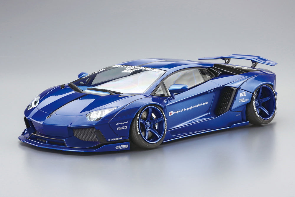 Aoshima 1/24 LB-Works Lamborghini Aventador Ver.2 Liberty Walk No.18 | Rare JDM Model Kit