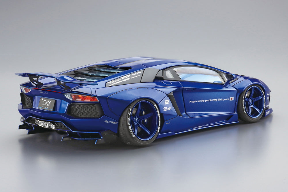 Aoshima 1/24 LB-Works Lamborghini Aventador Ver.2 Liberty Walk No.18 | Rare JDM Model Kit
