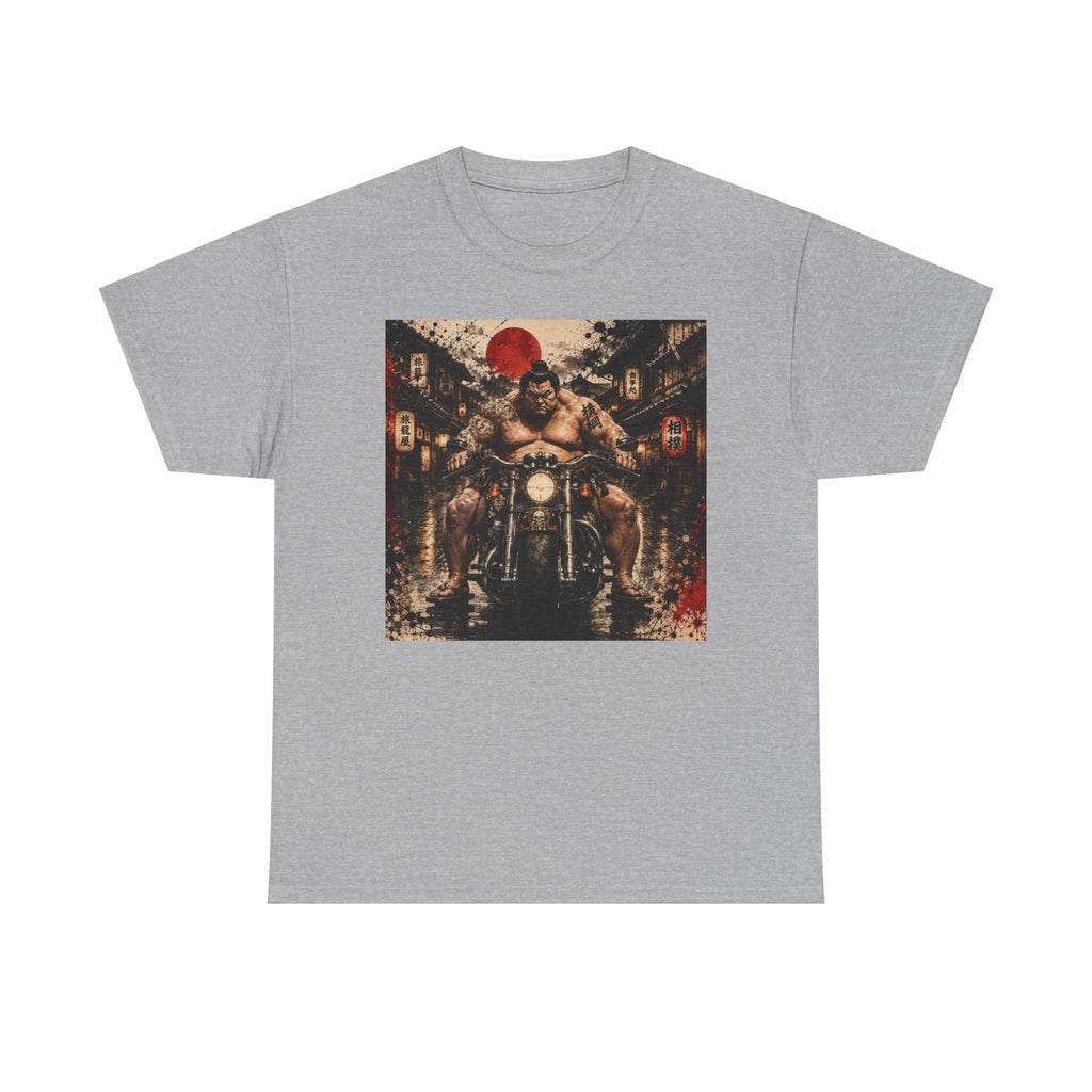 FUJI NOIR Motorcycle Yokozuna Tee — Retro Japanese Rider Graphic T-Shirt