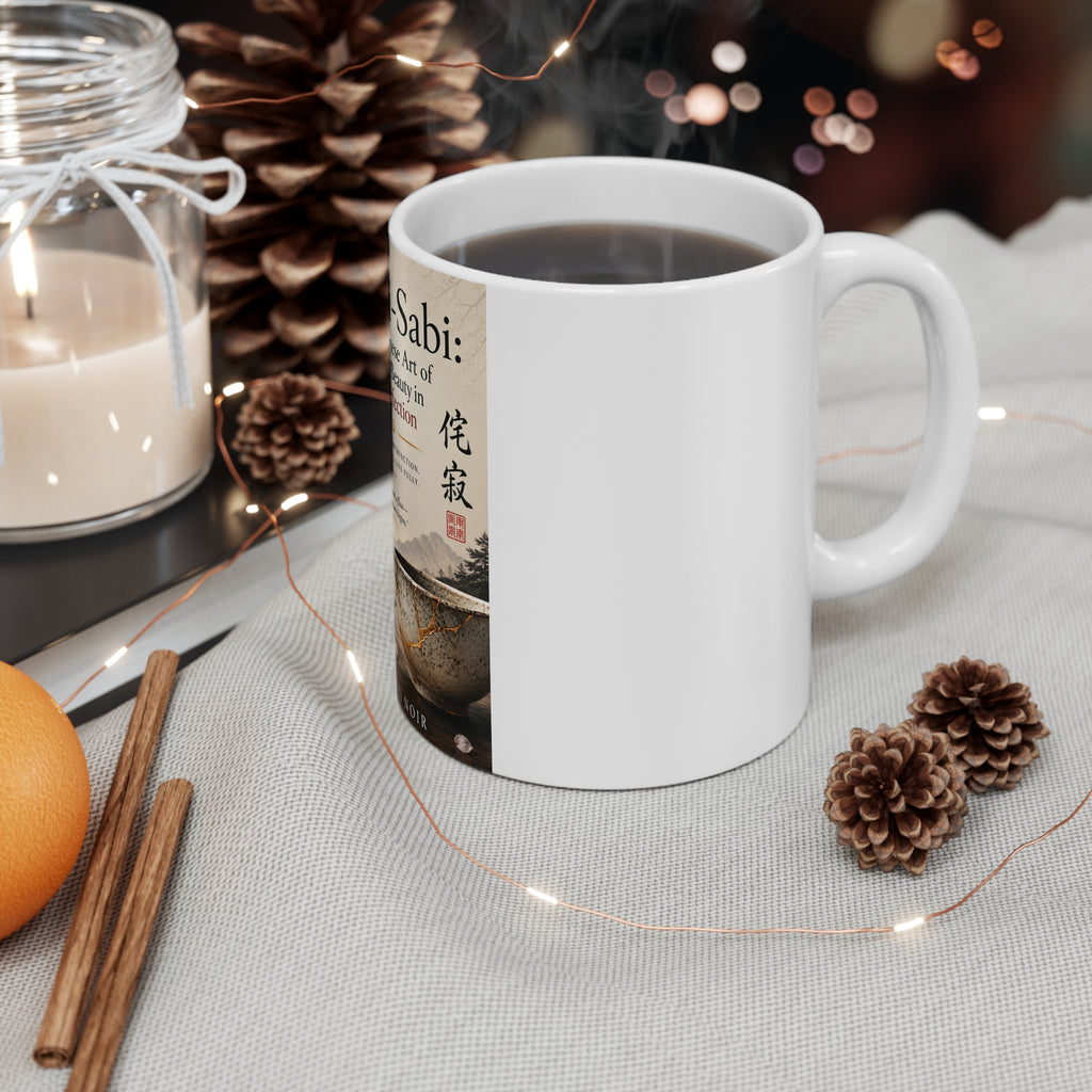 Wabi-Sabi Ceramic Mug - "Wabi-Sabi: The Japanese Art of Finding Beauty in Imperfection" 11oz