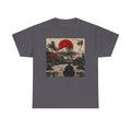 Japanese Zen Mountain Tee — Meditative Mount Fuji Sunset Graphic T-Shirt