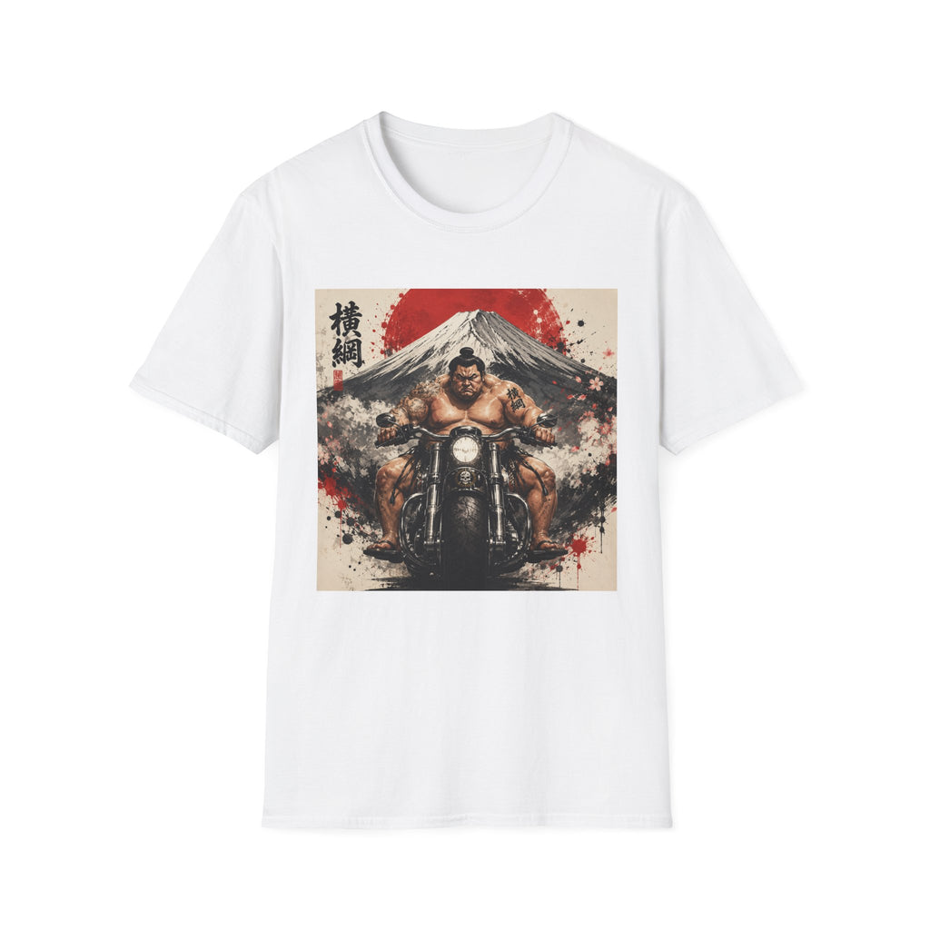 Sumo Biker T-Shirt — Mount Fuji Japanese Ink Art Tee