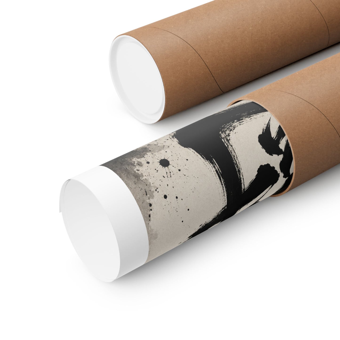 Kanji Calligraphy Poster — '魅' Japanese Brush Art Matte Vertical Print